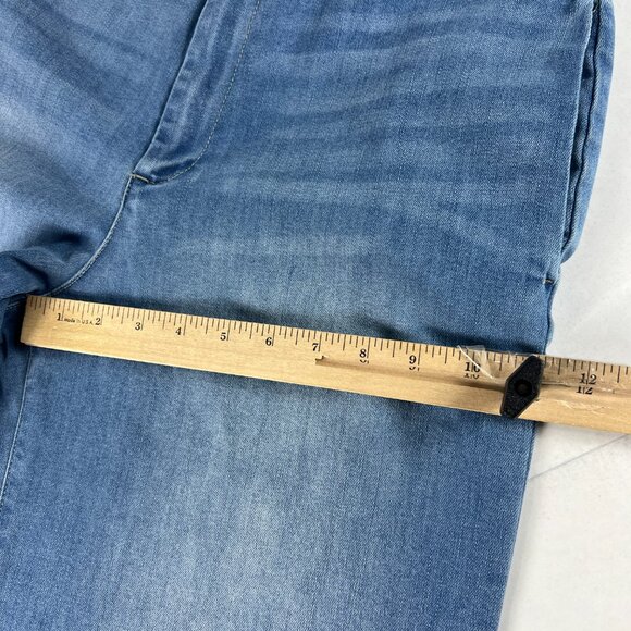 Oat New York Jeans Women's 30x29* High Rise Wide Leg Blue Faded Denim Tag 30 - Picture 14 of 16